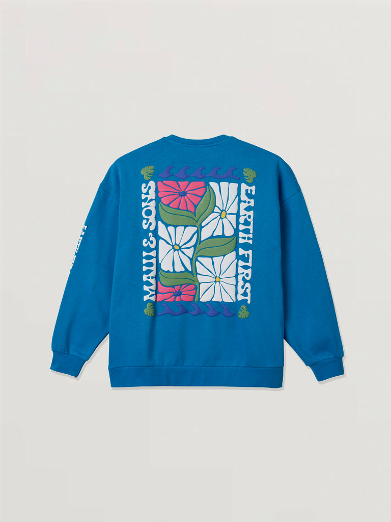 Earth First Ladies Oversized Crewneck Fleece