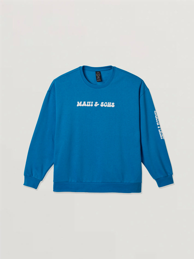 Earth First Ladies Oversized Crewneck Fleece