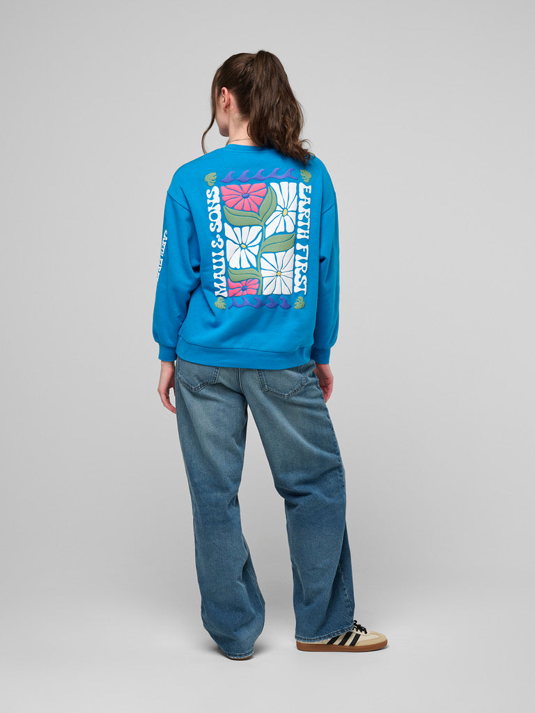 Earth First Ladies Oversized Crewneck Fleece