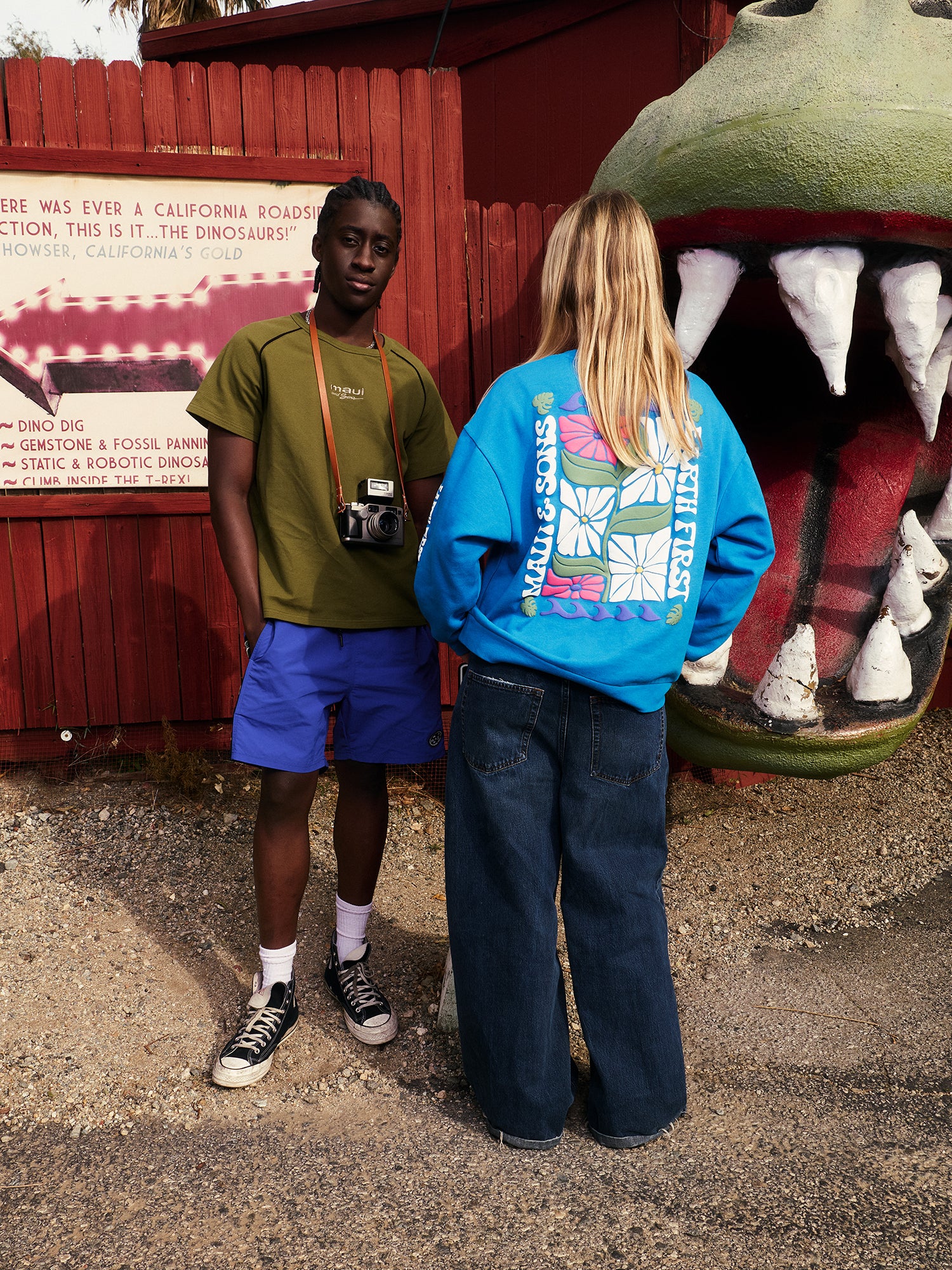 Earth First Ladies Oversized Crewneck Fleece