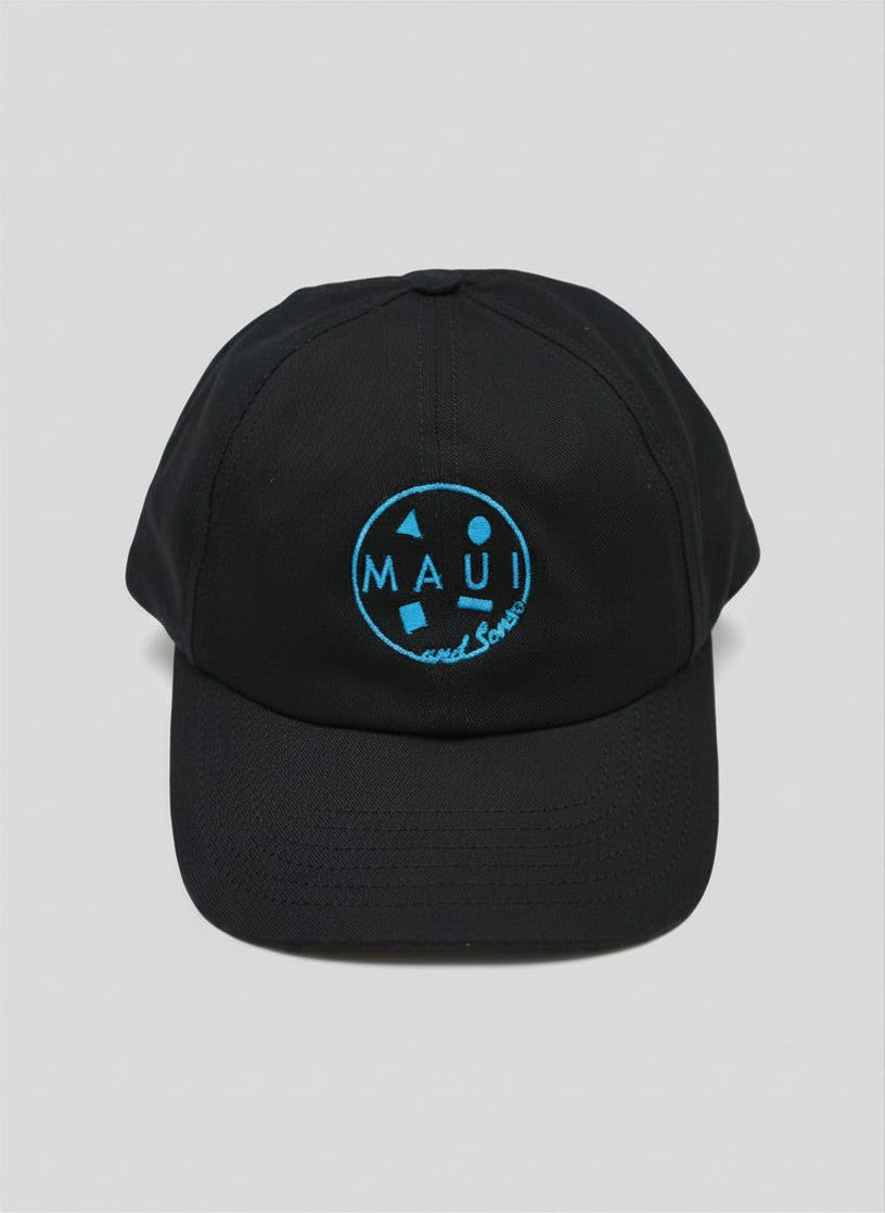 Neon Cookie Logo Dad Hat in Black