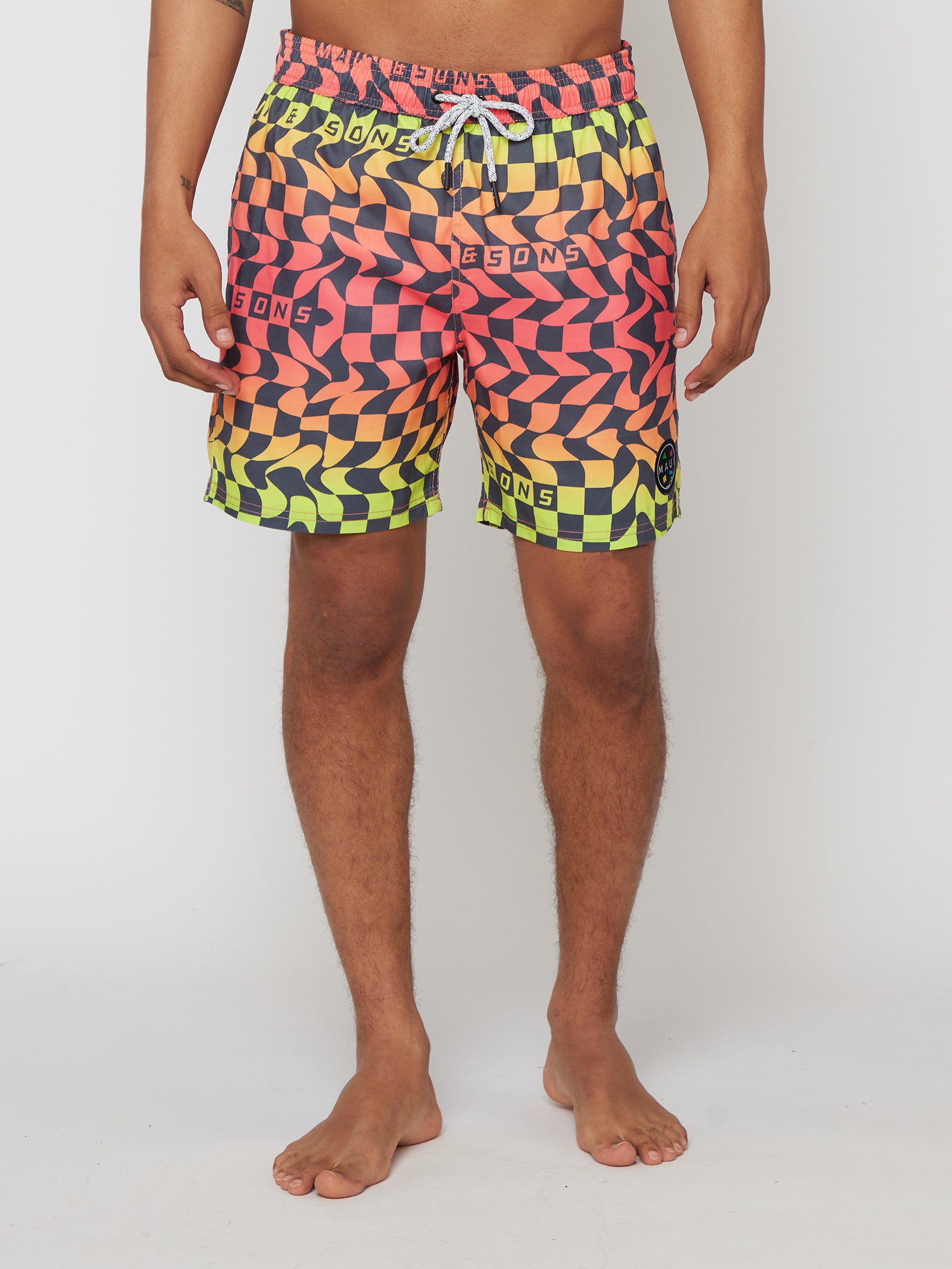 Nu Wave Pool Shorts in Pink
