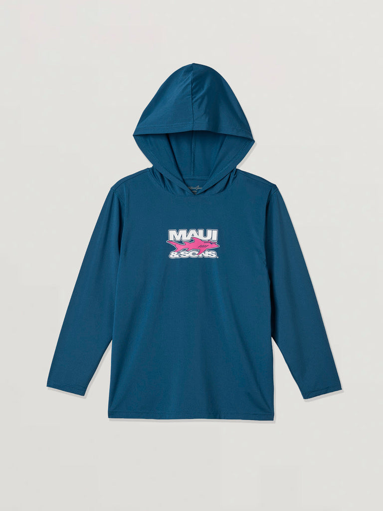 Fish Out of Water Boys Hooded Long Sleeve Sunshirt