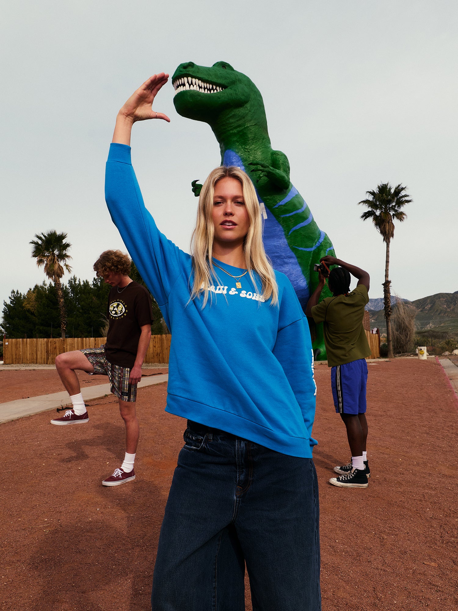 Earth First Ladies Oversized Crewneck Fleece