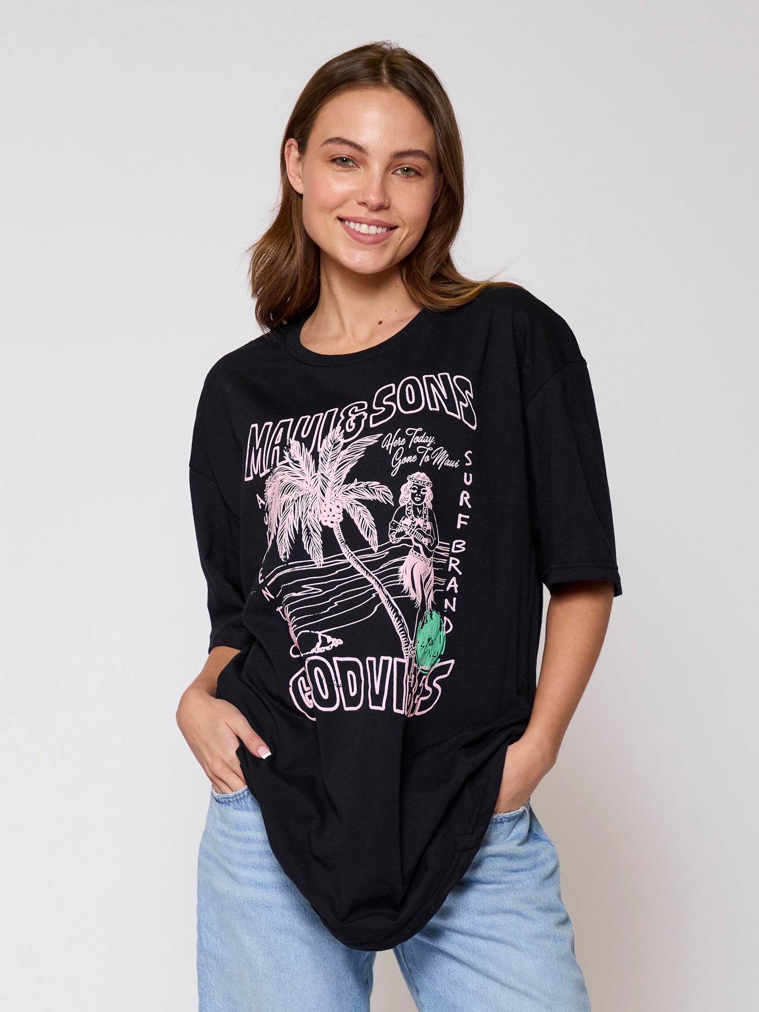 Aloha Vibes Unisex T-Shirt in Black