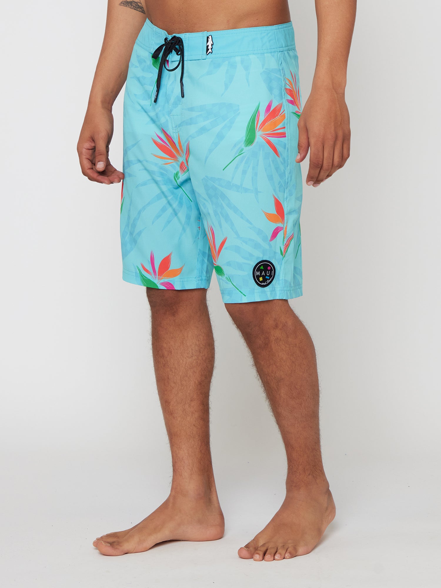 shorts de playa Paradise Check