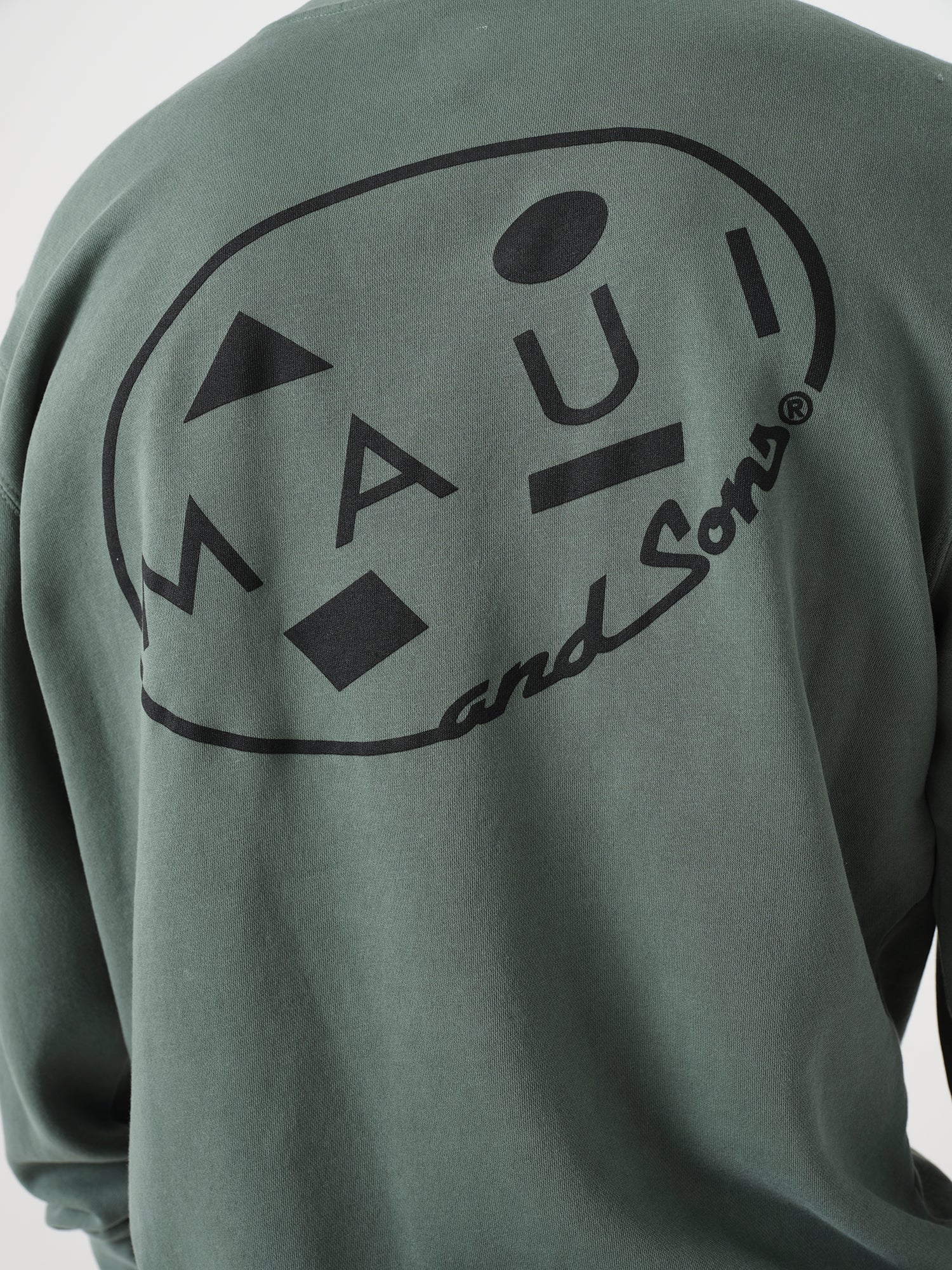 Retro Cookie Crew Neck in Alpine Green