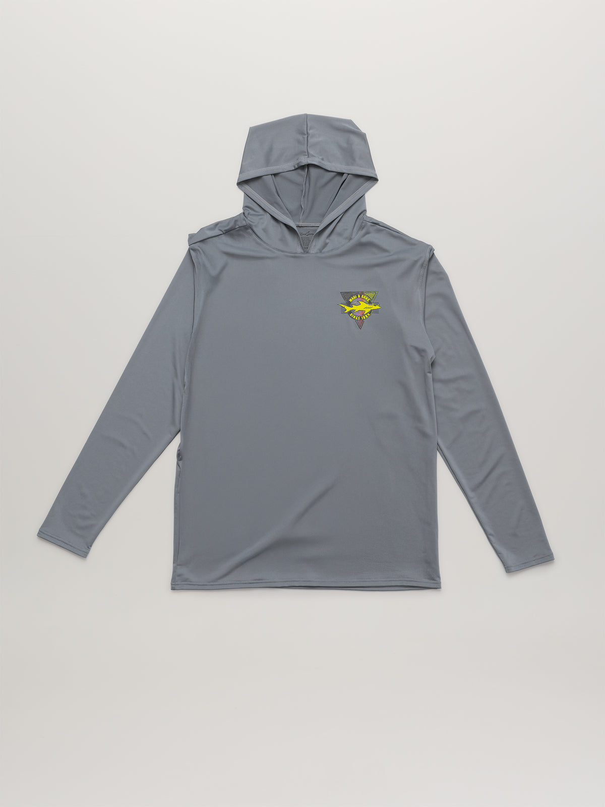 Out Angled Hooded Sun Shirt in in Gray