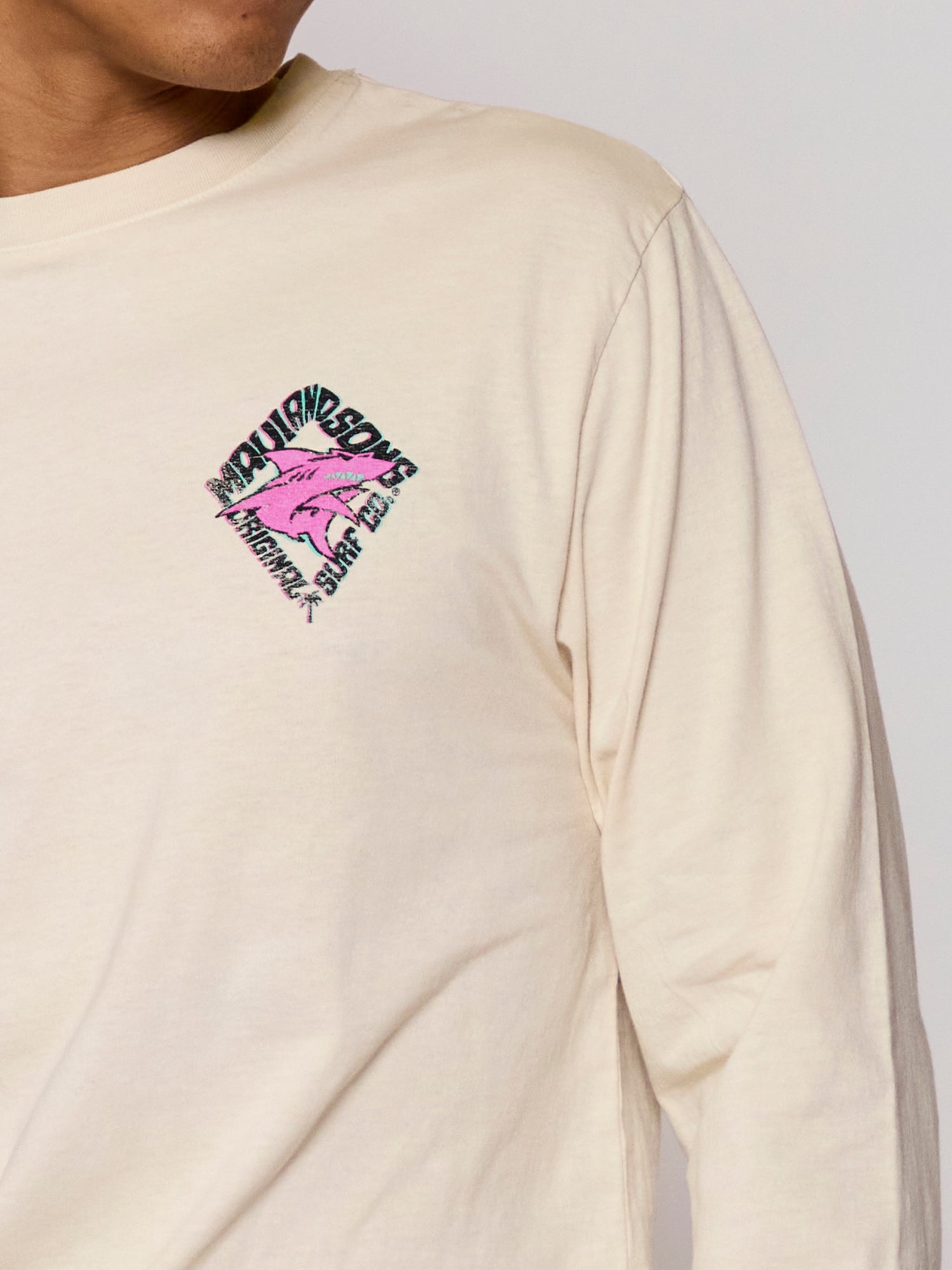 Back to Back Long Sleeve in Blanc