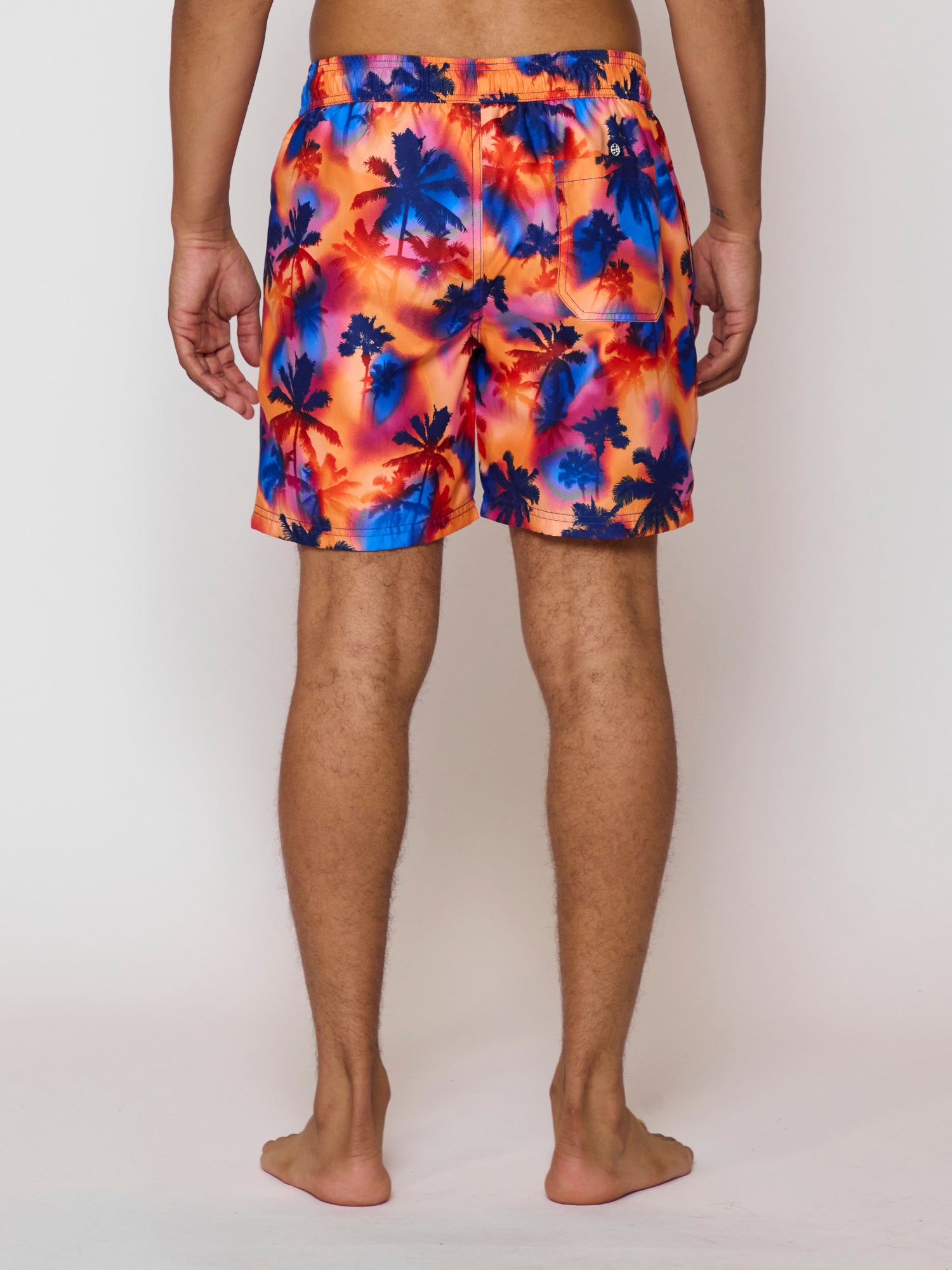 Flashback Pool Shorts in Coral