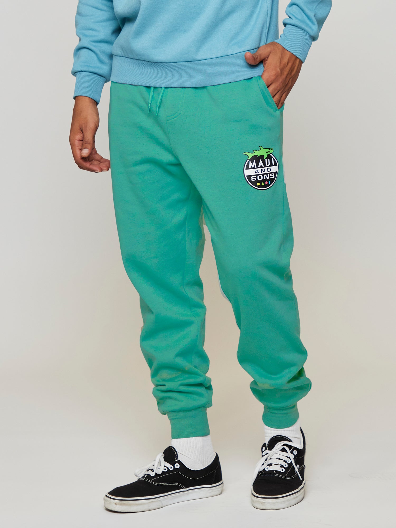 Invasion Jogger Sweatpant in Turquoise