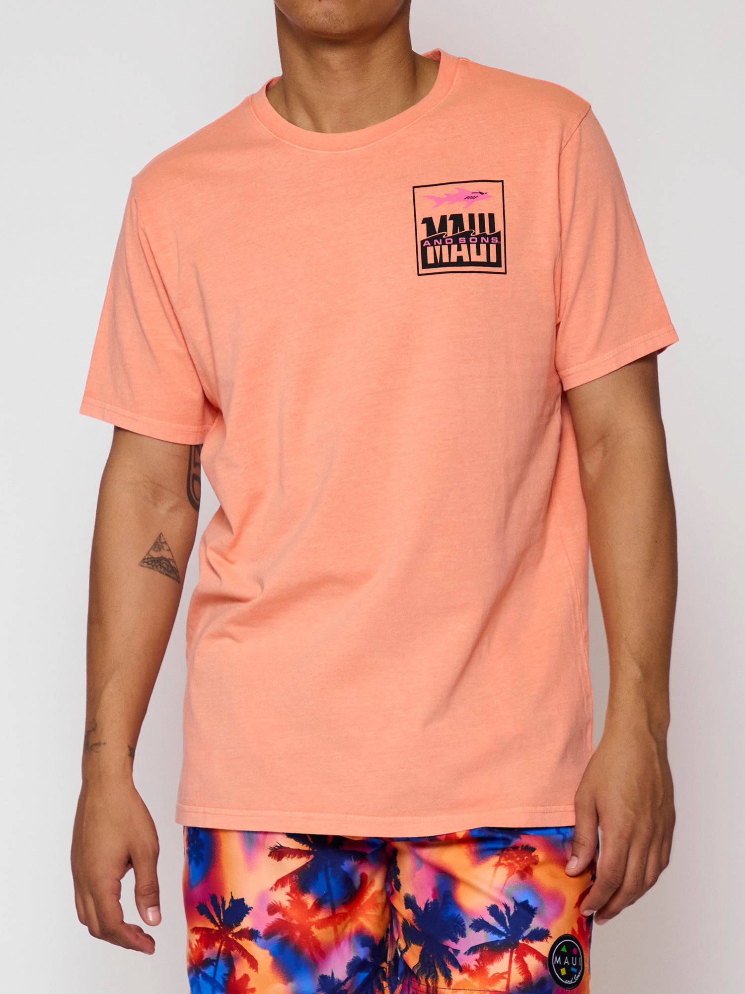 Fish Out Of Water T-Shirt in Tangerine