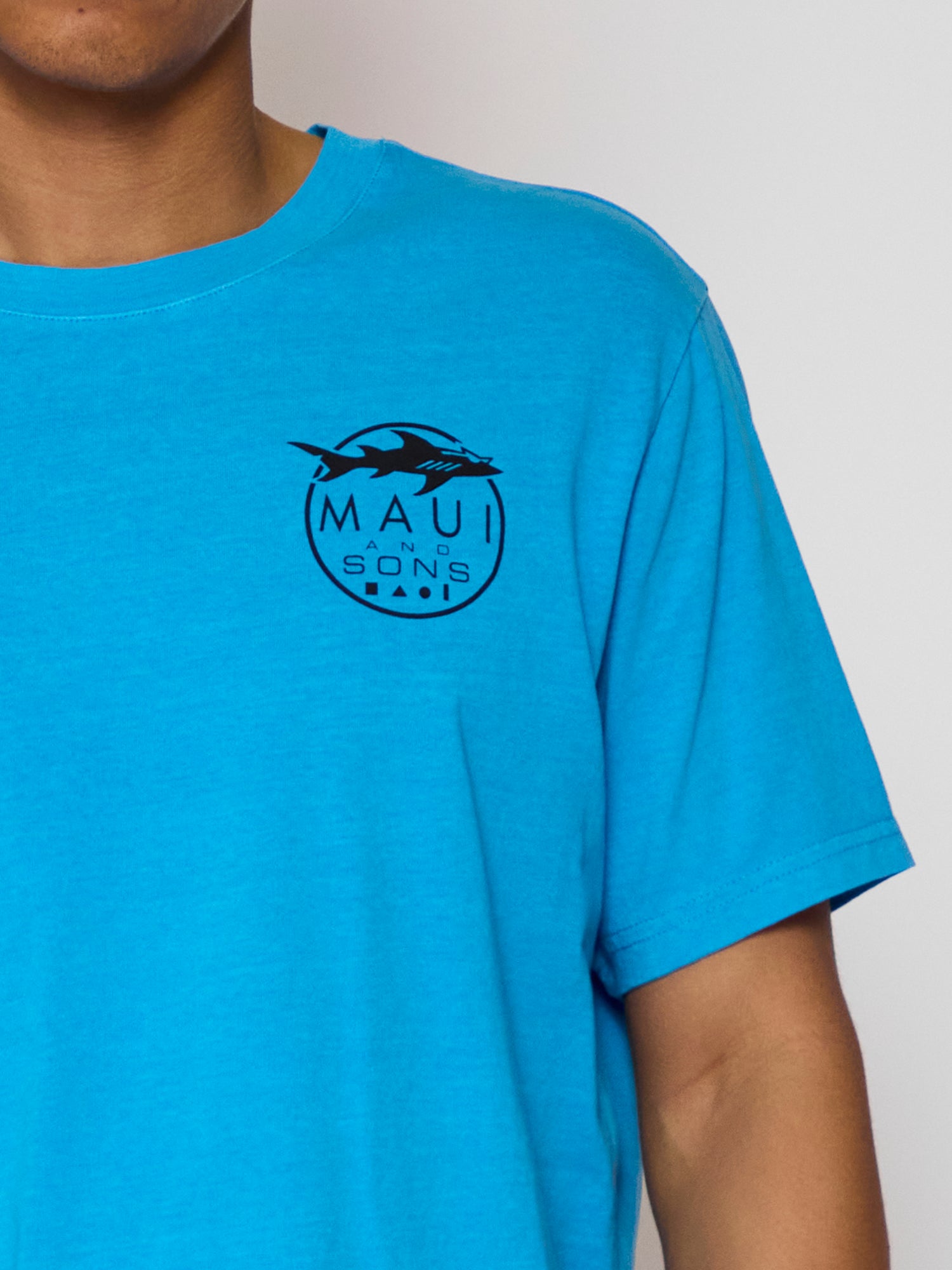Shark Logo T-Shirt in Blue