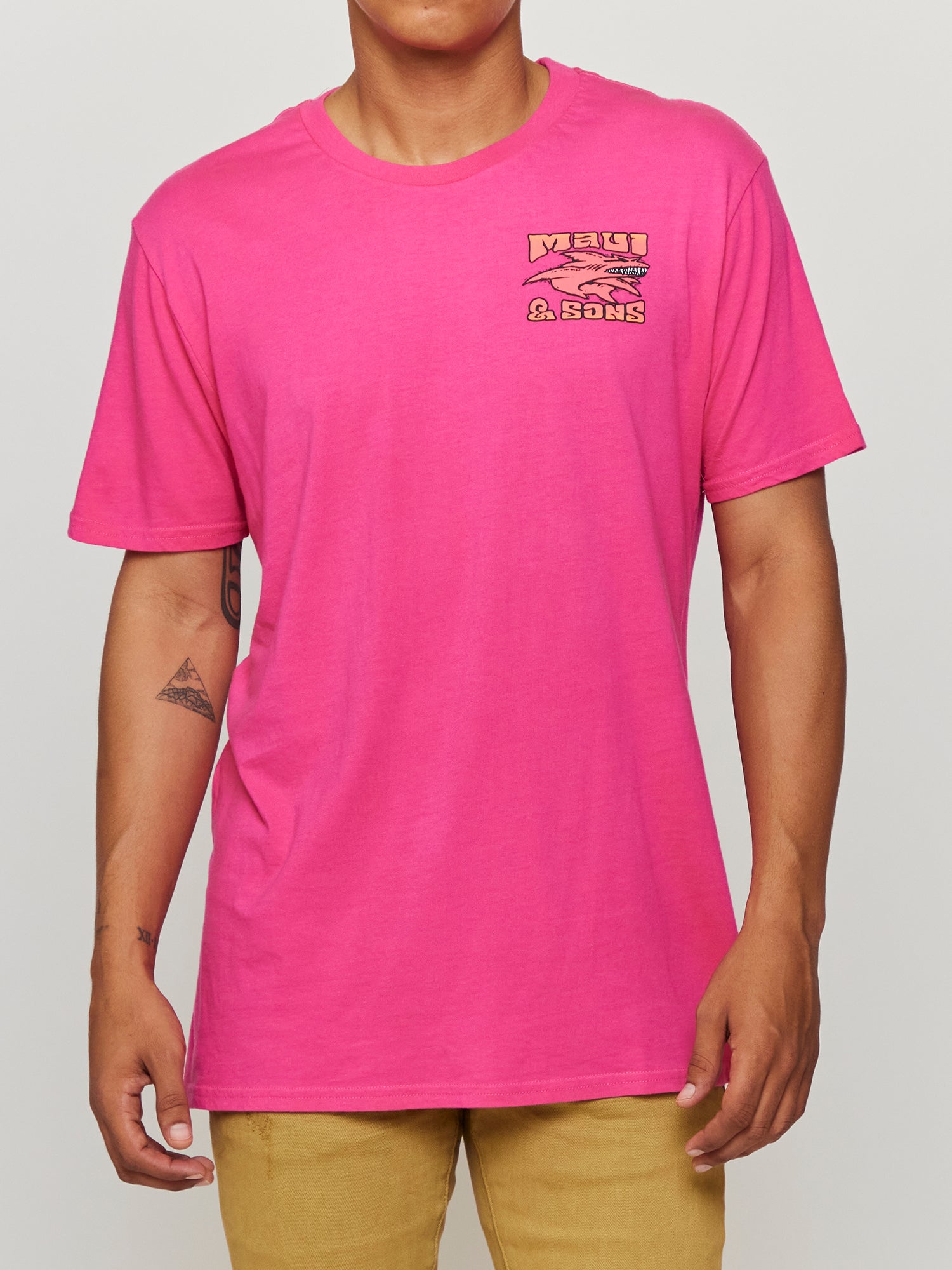 So Cal Twist T-Shirt in Hot Pink