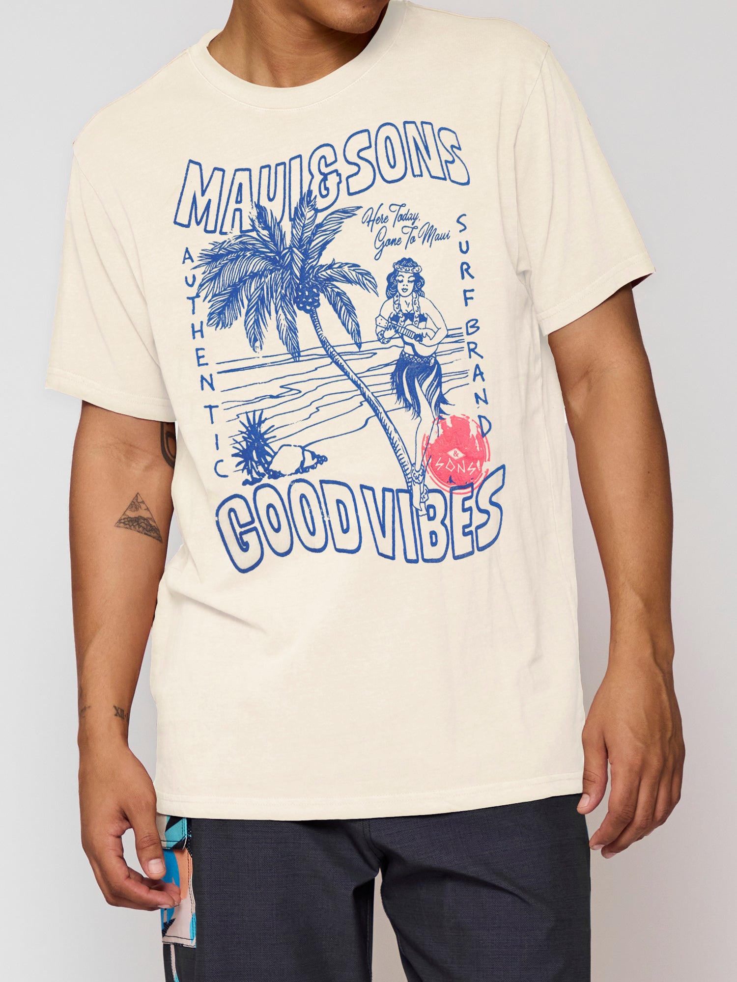 Aloha Vibes Unisex T-Shirt in Whitecap Gray
