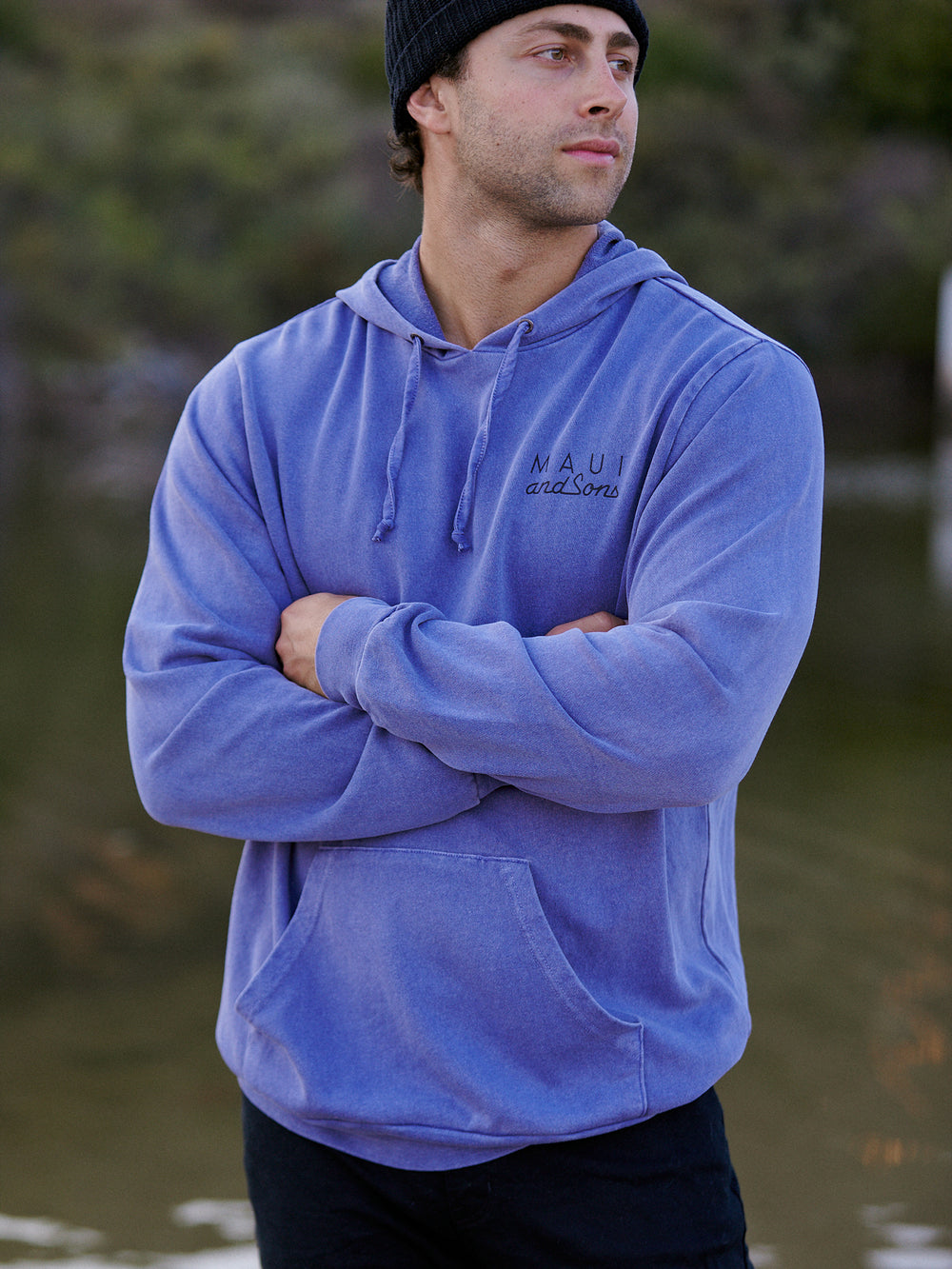 Cookie Logo Unisex Hoodie in Dust Purple | Maui and Sons