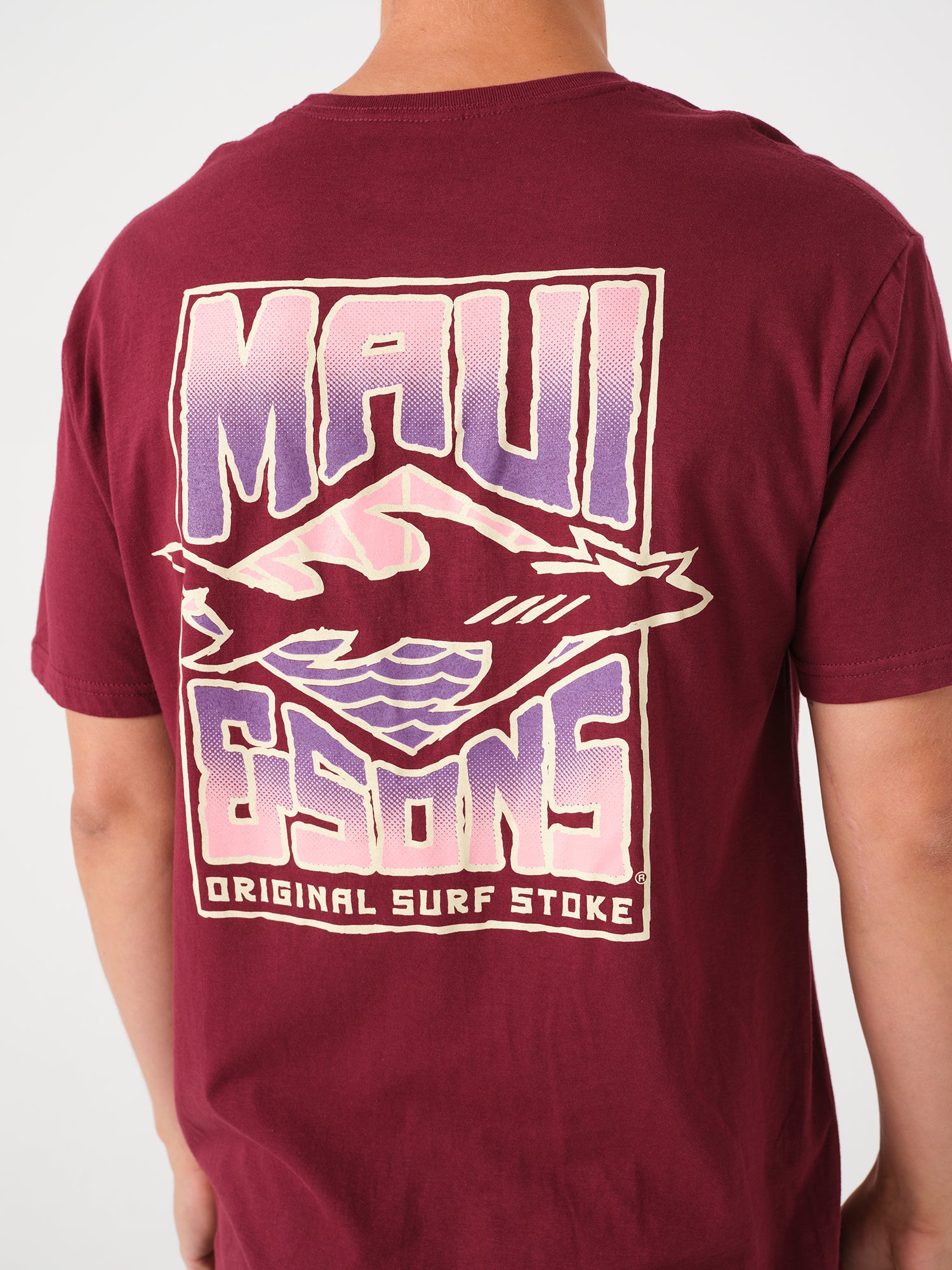 Maui Stoke T-Shirt in Maroon