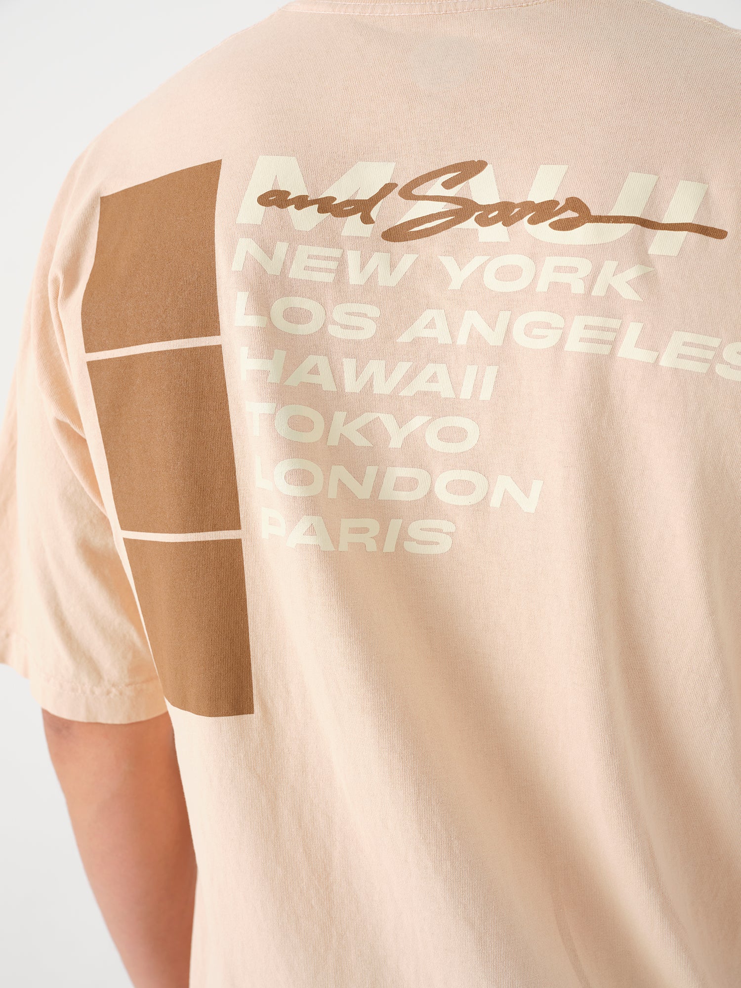 City Wave T-Shirt in Beige