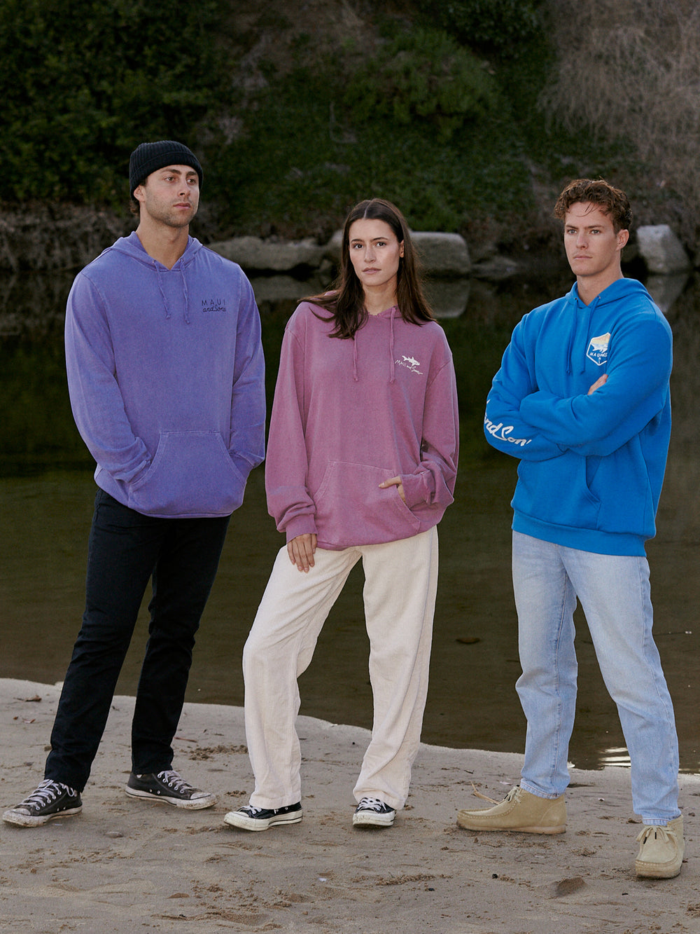 Cookie Logo Unisex Hoodie in Dust Purple | Maui and Sons