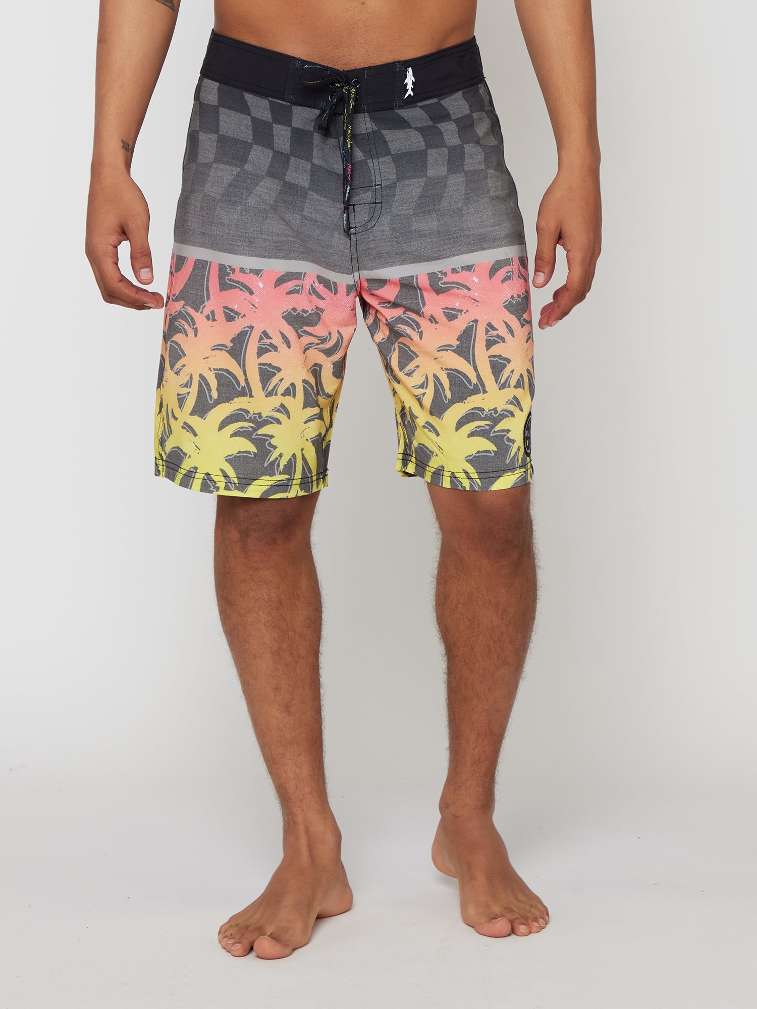 Cali Roots Board Shorts in Coral