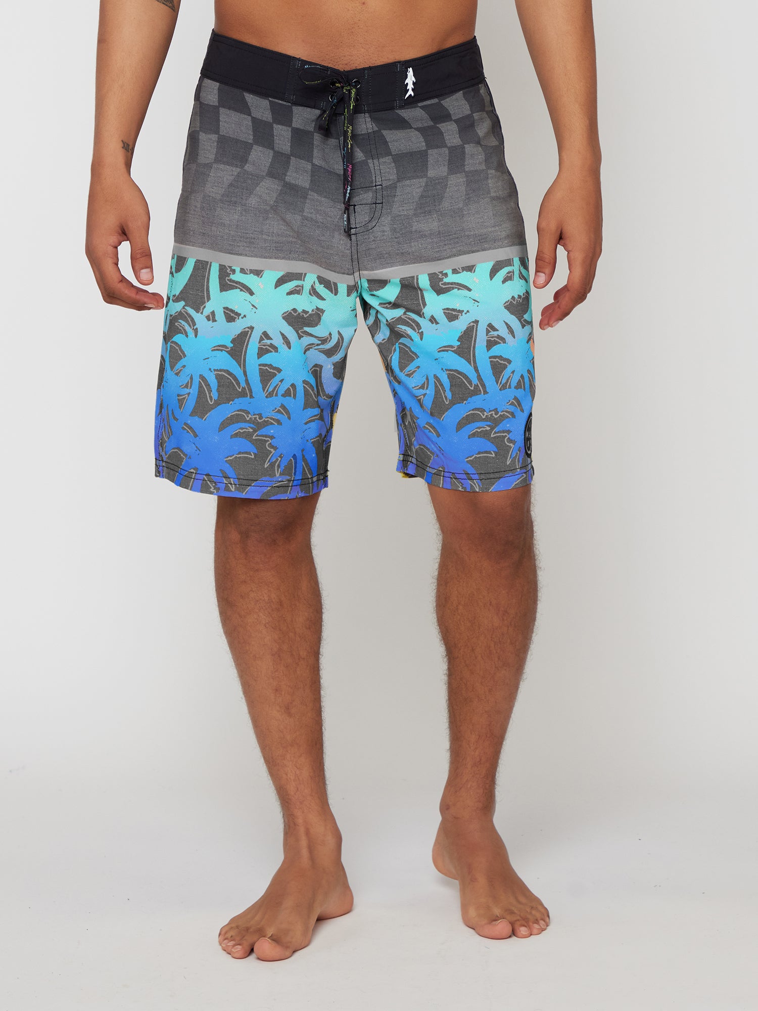 Cali Roots Board Shorts in Blue
